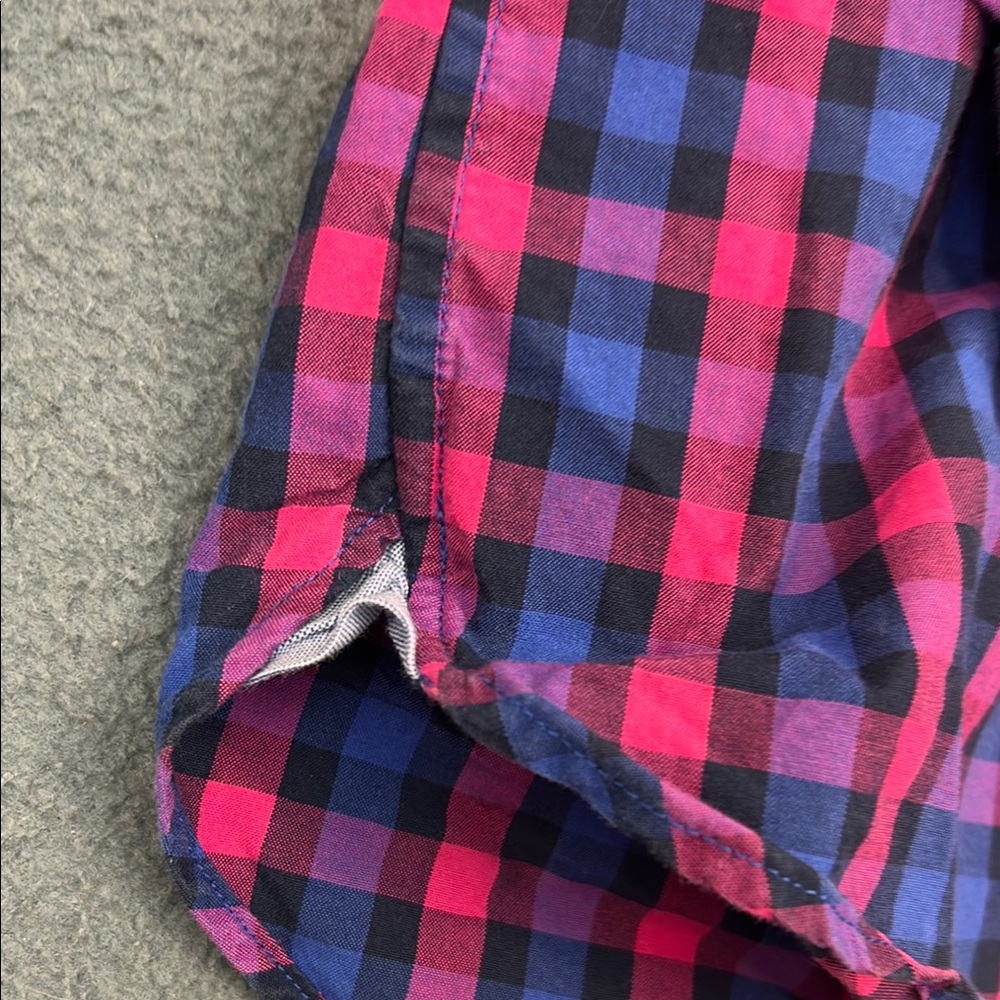 Bonobos Blue & Pink Gingham Check Shirt | Men's XXL - Picture 5 of 11